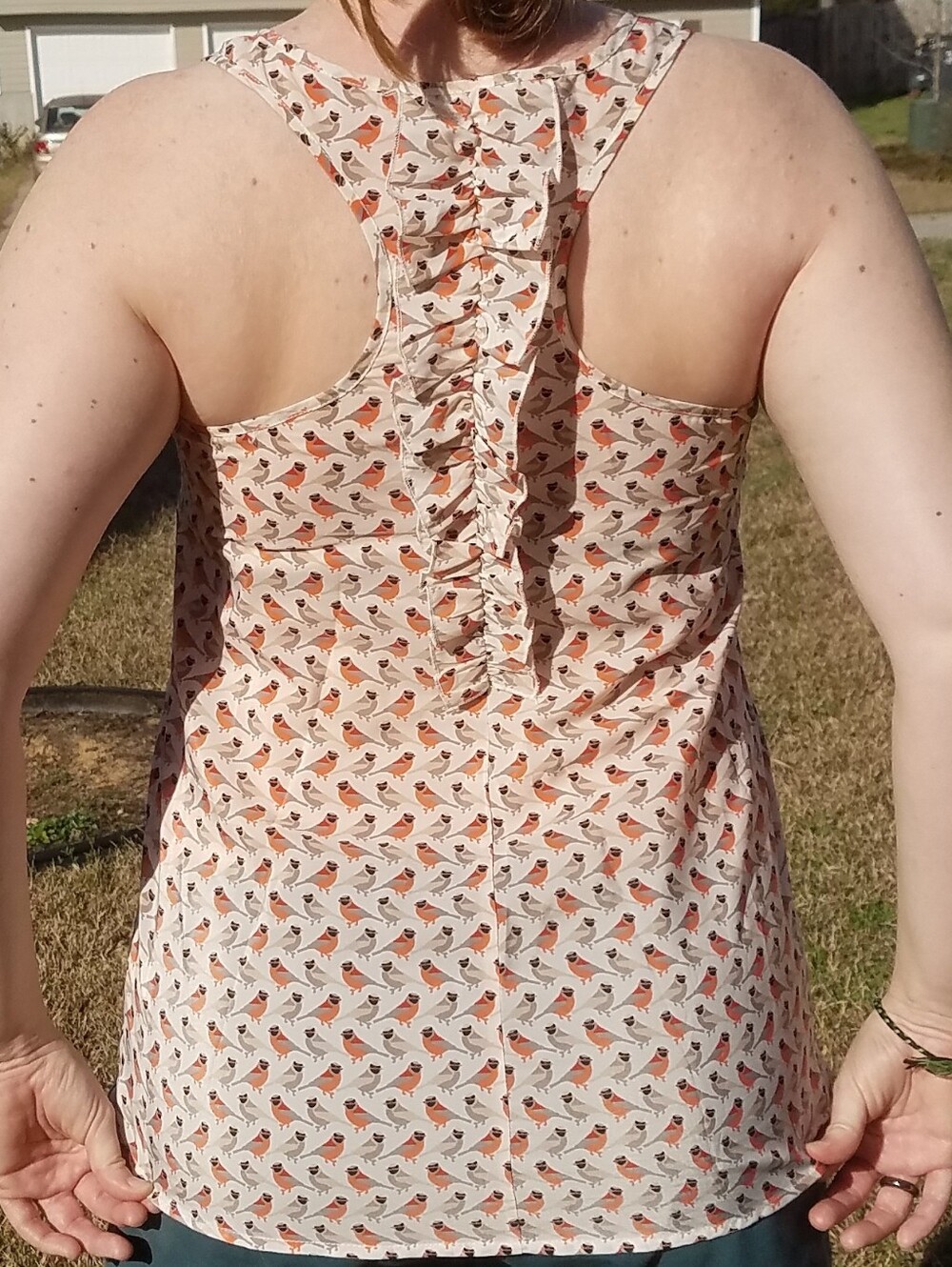 Candies Top With T Ruffle Back In Great Condition